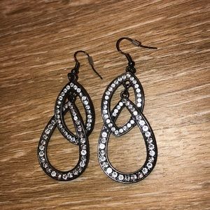Gun metal earrings
